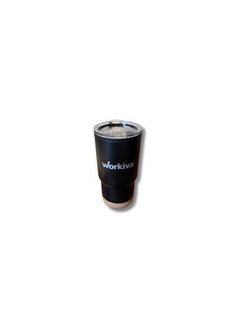 Black Tumbler - Silver Logo